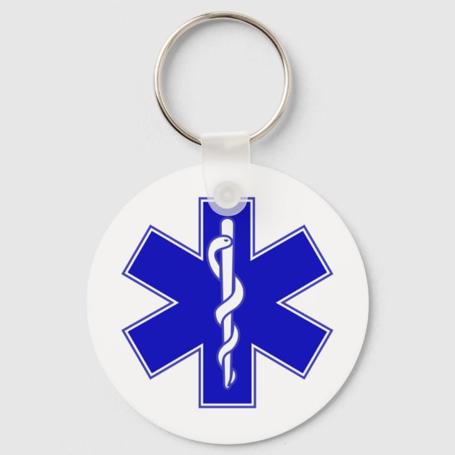EMT Star of Life Schlüsselanhänger (Vorderseite)