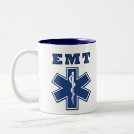 EMT Star of Life Zweifarbige Tasse