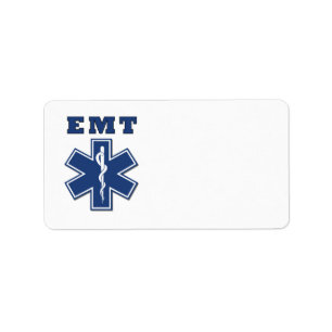 EMT Stern des Lebens Adressaufkleber