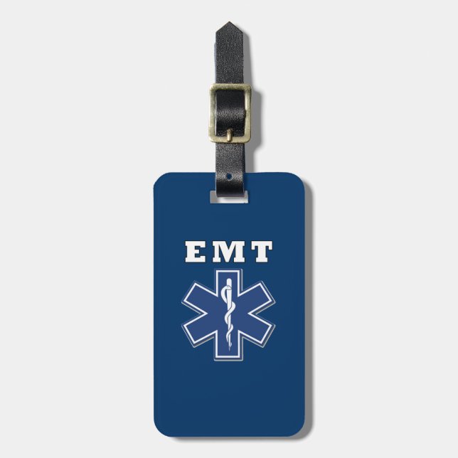EMT Stern des Lebens Gepäckanhänger (Vorderseite vertikal)