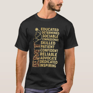Emt Stethoscope gebildet entschlossen Inspirierend T-Shirt