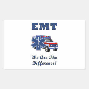 EMT Wir sind der Unterschied Rechteckiger Aufkleber