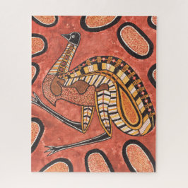 Emu - Aborigine-Inspirierte Kunstmalerei