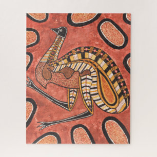 Emu - Aborigine-Inspirierte Kunstmalerei
