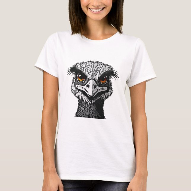 Emu bird head T-Shirt (Vorderseite)