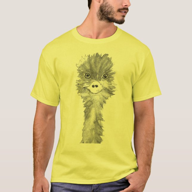 Emu Birds Funny Spaß Ostrich Emo Animal T-Shirt (Vorderseite)