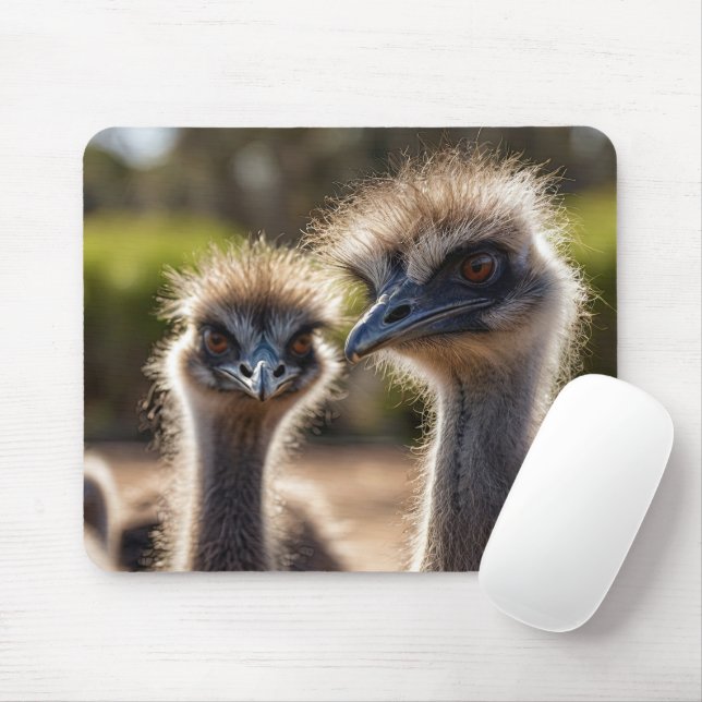 Emu Birds Mouse Pad Mousepad (Mit Mouse)