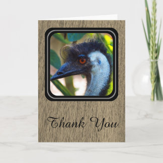 Emu danken Ihnen zu kardieren Dankeskarte