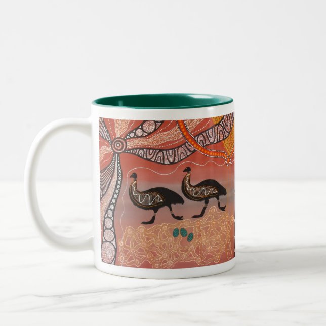 Emu Dreaming mit Dreamtime Story Tasse (Links)