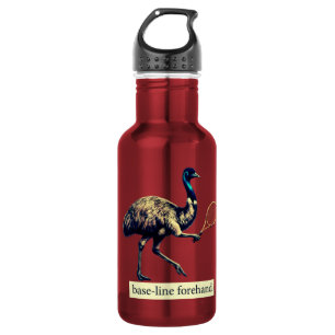 Emu-Tennisspieler - Vorhand von der Grundlinie Edelstahlflasche