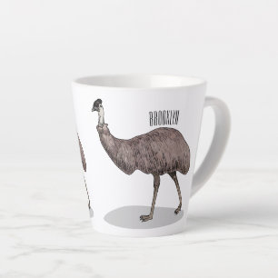 Emu Vogel Cartoon Milchtasse