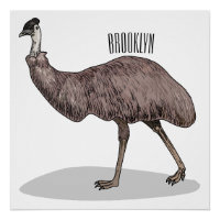 Emu Vogel Cartoon