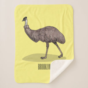 Emu Vogel Cartoon Sherpadecke