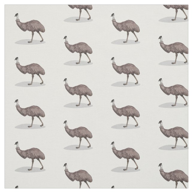 Emu Vogel Cartoon Stoff (Muster)