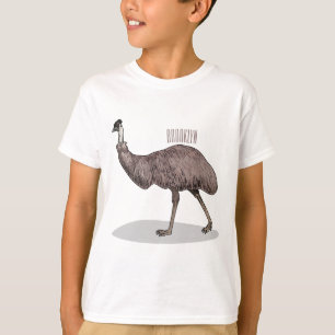 Emu Vogel Cartoon T-Shirt