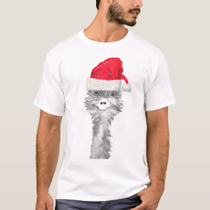 Emu-Vogel Lustiger Humor Strauß Emo-Tier Weihnacht T-Shirt