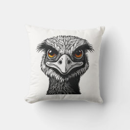 Emu-Vogelkopf Kissen
