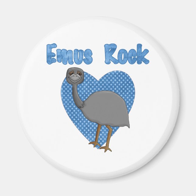 Emus Rock Magnet (Vorne)