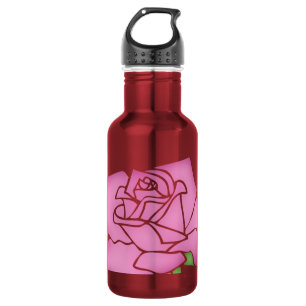 En Acier Inoxydable Belle bouteille d'eau Trio Rose personnalisable