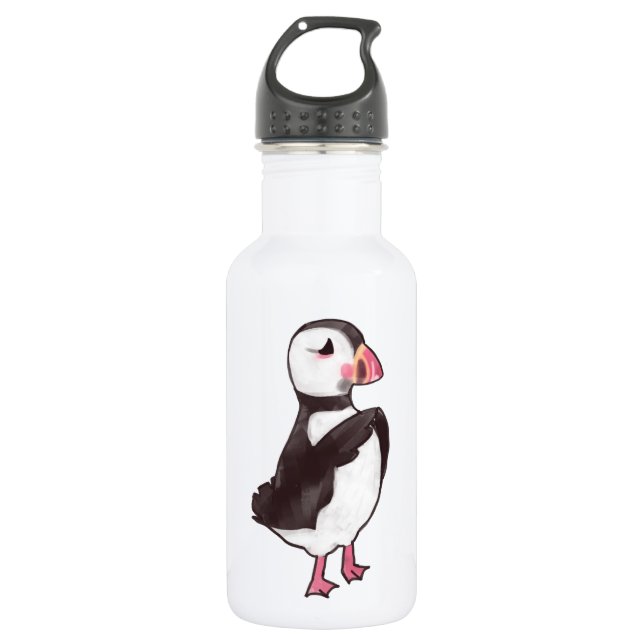 En Acier Inoxydable Bouteille d'eau de macareux (Devant)