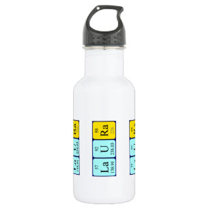 En Acier Inoxydable Bouteille d'eau de nom de table périodique Laura