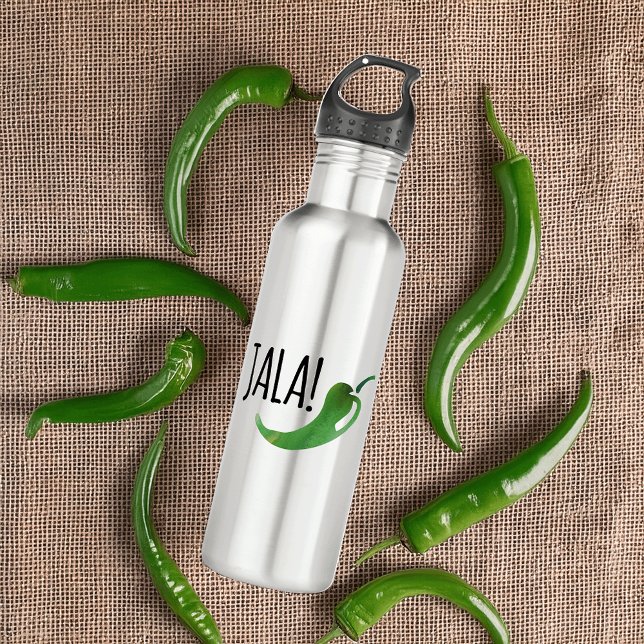 En Acier Inoxydable Bouteille d'eau Holla Jalapeno (Créateur téléchargé)