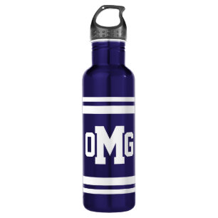 En Acier Inoxydable Bouteille d'eau monogramme gras