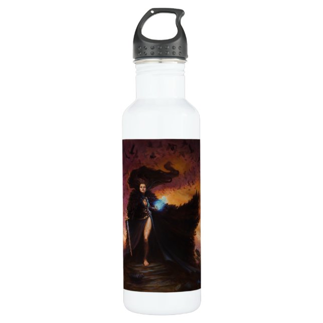 En Acier Inoxydable Bouteille d'eau Morrighan (Devant)