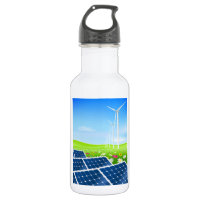 Bouteille d'eau solaire et d'énergie éolienne