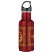Eagle impérial romain et bouteille d'eau de SPQR