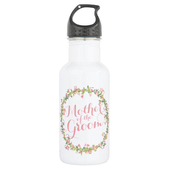 En Acier Inoxydable Mère de la Bouteille d'eau d'aquarelle Groom (Devant)