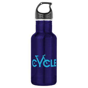 En Acier Inoxydable Type bouteille d'eau de vélo, graphique bleu de