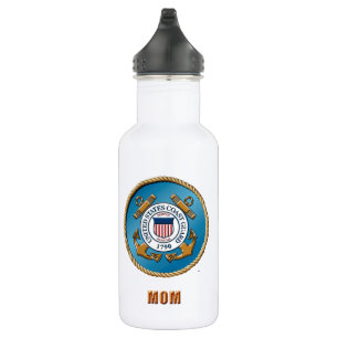 En Acier Inoxydable USCG Maman Bouteille d'eau personnalisée (18 oz)