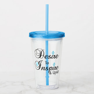 En Acrylique Désir d'inspirer verre à boire
