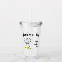 Dessous de verre Mariage de tennis de 