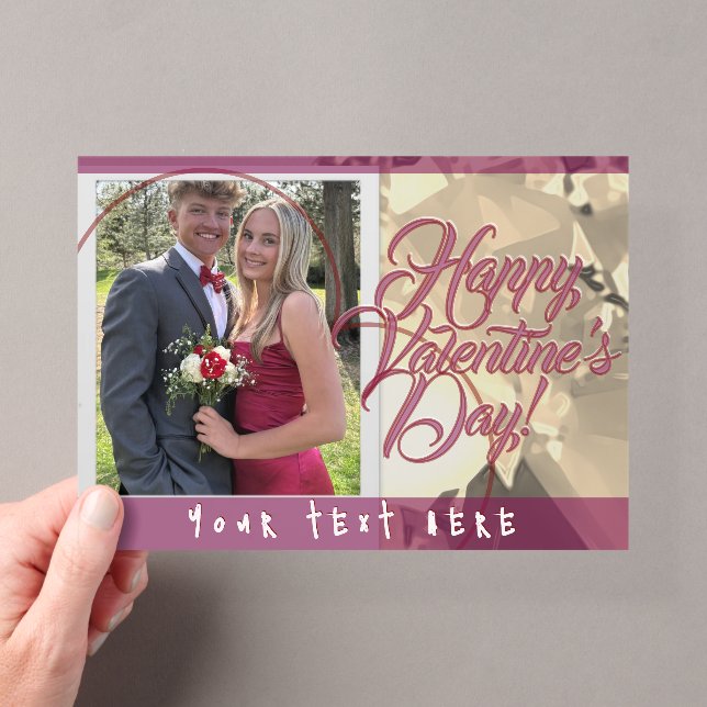 En Acrylique Valentine's Day  Acrylic Invitations (In situ (ordinateur de poche))