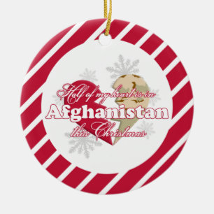 En Afghanistan cet ornement rond de Noël