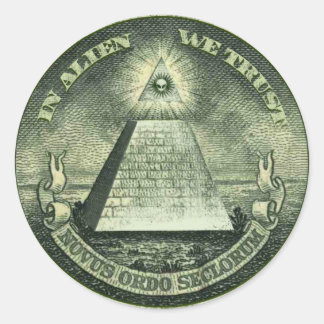 En Alien nous faisons confiance Sticker