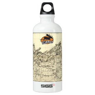 En Aluminium Bouteille d'eau historique de carte de BWCA