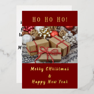 En Aluminium Carte de vœux de Noël personnalisée avec photo