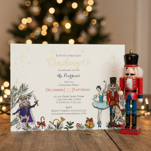 En Aluminium Casse-Noisette Festif Invitation de Noël de Ballet