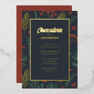 En Aluminium Charcuterie Noël Foil Invitation