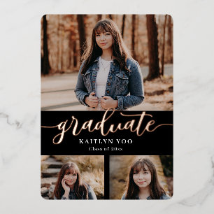 En Aluminium Exquise Goût Foil Graduation Invitation Foil In