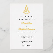 Faire invitation AS Monogramme ou SA Monogramme