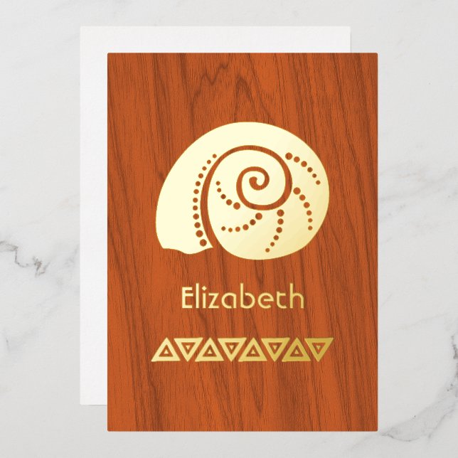 En Aluminium Fête des mariées tropicale rustique Invitation (Recto/Verso)