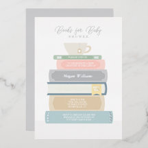 Invitation de Baby shower de livre