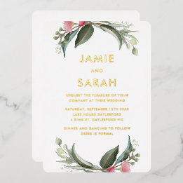 En Aluminium Invitation de Foil Gum Blossom