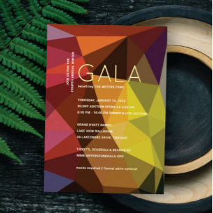 En Aluminium Invitation de gala pour événement d'entreprise ave