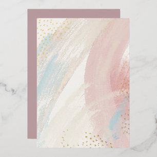 En Aluminium Invitation de la do-it-yourself d'aquarelle blanch