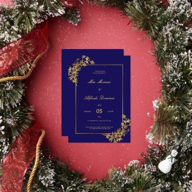 EN ALUMINIUM INVITATION DE MARIAGE NUMÉRIQUE (Insitu)
